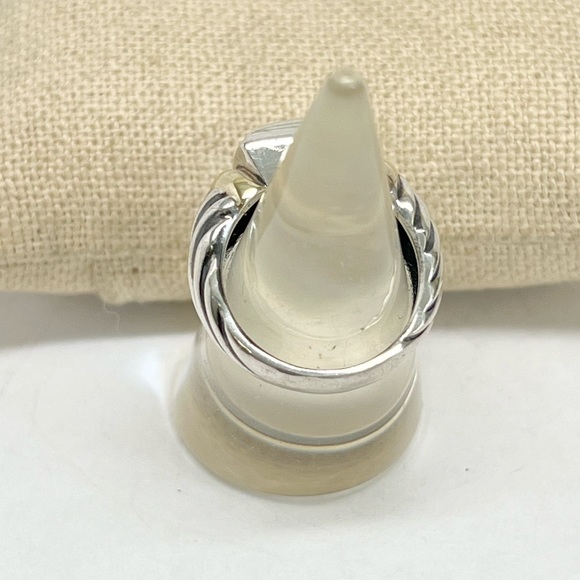 David Yurman Citrine Albion Ring .925/14K - Picture 5 of 9